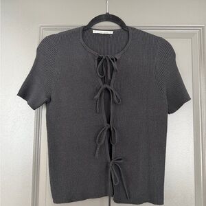 Abercrombie & Fitch Black Ribbed Top